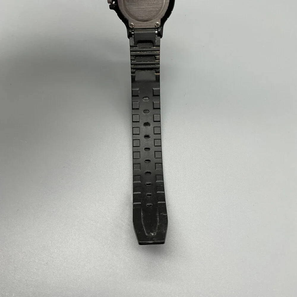 Vtg Armitron All Sport Mens Watch 28mm Black Dial Rubber Date New Battery